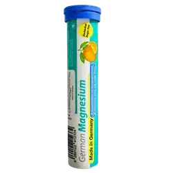 German Magnesium Orange Flavour Sugar Free 20 Effervescent Tablets _ T&D