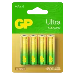 GP Ultra Alkaline AA LR6 Batteries – 4PCS
