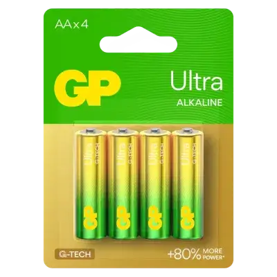 GP Ultra Alkaline AA LR6 Batteries – 4PCS