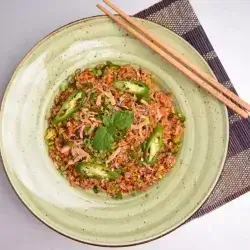 Chili Basil Fried Rice - Beef