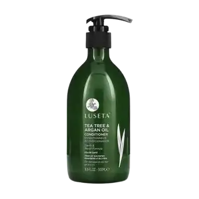 Tea Tree & Argan Oil Conditioner For Damaged & Oily Hair 500ml _ LUSETA