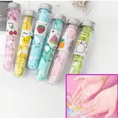 Paper Soap Disposable Mini Soap Bottle, Scented Soap Bath Sheets Flakes Portable Flower Tube Petals, Tube Shape Bottle Paper Soap For Travelling