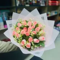 Pink Artificial Rose Bouquet