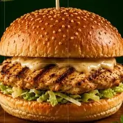 Grilled Chicken Burger Set