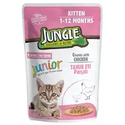 Jungle Kitten Junior Wet Food With Chicken 100g