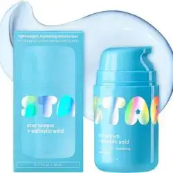 Starface Star Cream + Salicylic Acid, Lightweight, Hydrating Moisturizer, Made for Breakout-Prone and Sensitive Skin, Minimize Breakouts, Unclog Pores, Oil-free, Fragrance Free