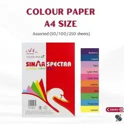 Multi Color A4- 50 sheets