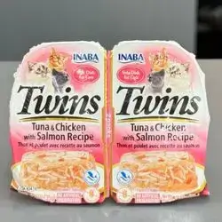 Twins Tuna & Chicken with Salmon Recipe 35g×2Pcs