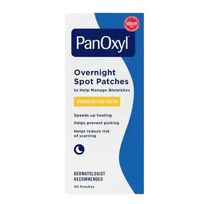 PanOxyl Overnight Spot Patches Hydrocolloid Patch 40 Pcs _ Crown Laboratories