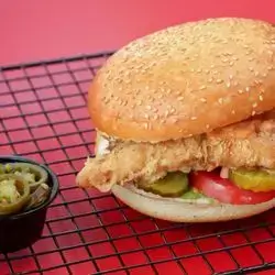Chicken Zinger Burger The Best Special With Jalapeno