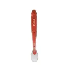 Flexible Silicone Feeding Spoon (+6) - Red