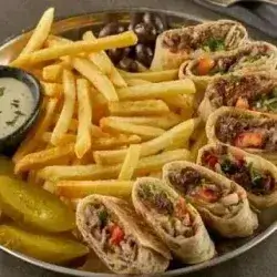 Large Beef Shawarma Saj Meal