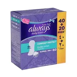 Always Daily Liners Normal Comfort Protection 60pcs