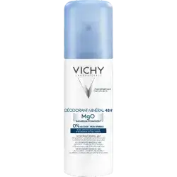 بخاخ مزيل العرق المعدني من فيتشي Sv0300 48H 125 مل، متعدد الألوان، للجنسين//Mineral Deodorant Spray Vichy Mineral Deodorant Spray 48H Sensitive Skin