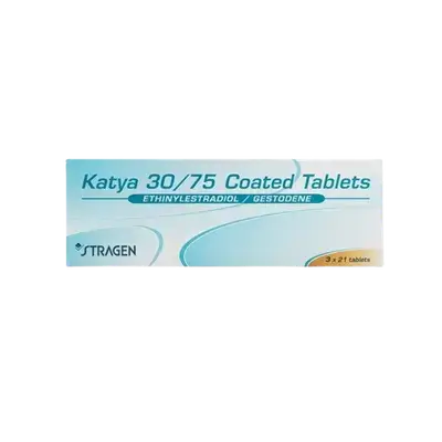 Katya (Ethinylestradiol 30 / Gestodene 75) Coated Tablets 1×21 Tab _ STRAGEN