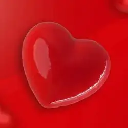 Red Heart Cake