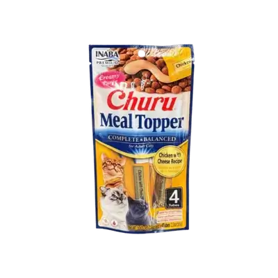 Inaba Churu Meal Topper - Chicken with Cheese 4 Tubes