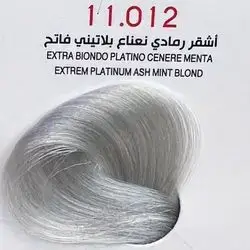 Hair Colour From The Italian Jfi In Elegant Colors - 11.012 Extrem Platinium Ash Mint Blond