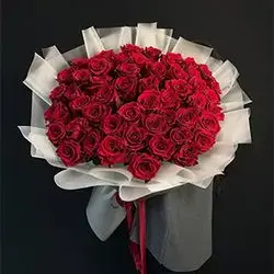 80 Red Roses Bouquet
