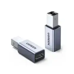 UGREEN Type C Female To USB 2.0 B Male Printer Fax Machine Scanner Adapter(1pc)