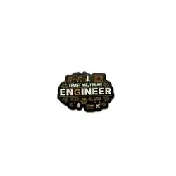 Engineer Metal Sticker – Design 2