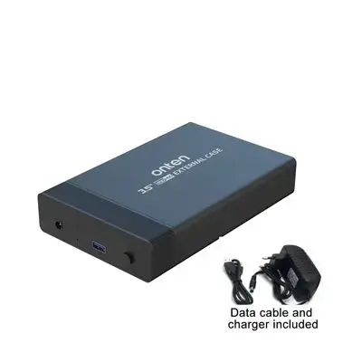 Onten UHD3 3.5 inch External Hard Drive Box SSD SATA HDD with Data cable and Power adapter