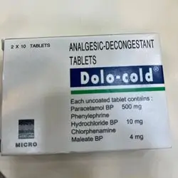 Dolo-Cold Analgesic-Decongestant MICRO paracetamol/chlorpheniramine/phenylephrine