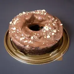 English Cake Covered With Chocolate Milk