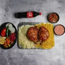 Mansaf Stuffed Chicken On Rice 