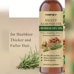 Blends Sweet Almond Oil With Rosemary Oil Moisturizing Body Oil And Hair Oil - 200ml