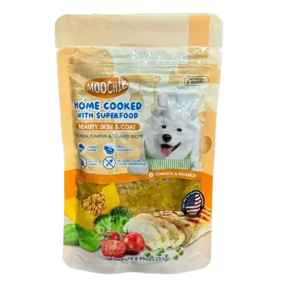 Moochie Home Cooked Dog Food - Chicken, Pumpkin & Tomato Recipe