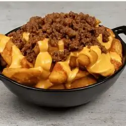 Potato Wedges With Meat And Cheese