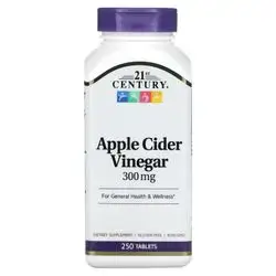 Apple Cider Vinegar, 300 mg, 250 Tablets
