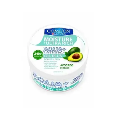 COMEON GENUINE moisture ultra rich aqua + hand and face cream for dry skin کریم