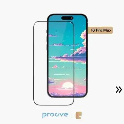 Proove Pixel HEV Eye Protection & 9H Crystal Clarity Clear Screen Protector for iPhone 16 Pro Max