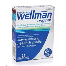 Wellman Original Co-Q10 L-Carnot One Siberian Ginseng Vitamins Minerals Amino Acids