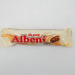 Ulker Albeni Viva White Chocolate Coated Biscuit Bar With Caramel & Cocoa 36Gm