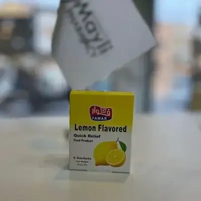 Fawar Lemon Flavored 6 Sachets S.M.C Sodium Bicarbonate / Citric Acid