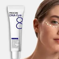 procsin DNA-EYE CREAM %2 caffeine , %2 peptide complex , % 0,1 sodium dna , %0,5 vitamin c , % 0,5 hyaluronic acid % 0,25 q10 ........ 20ml