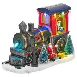 Xmas Scene Led 22X13Cm 2Ass