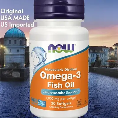 NOW Foods Supplements omega3 , Omega-3 180 EPA / 120 DHA, omega 3 , Cardiovascular, brain, eyes, muscles, Joints, veins and arteries Support, 30 Softgels omega3