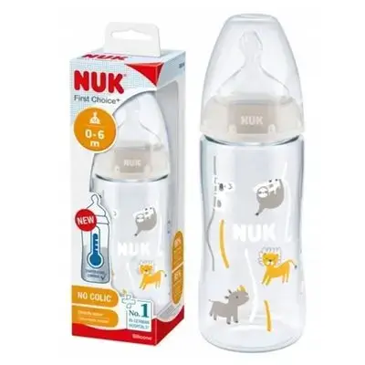 NUK Anti-colic Bottle with Sensor 300ml Ash 0-6mc 10741926