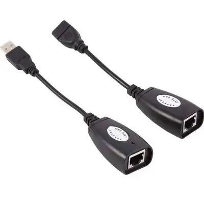 USB RJ45 extension adapter set,Extends USB signal up to 150 feet