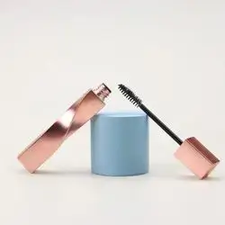 1pc Canfeng Unique 10ml Twist square Empty Mascara Tubes with Brush, Rose Luxury Mascara Tubes Containers