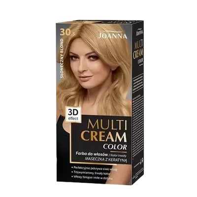 Multi Cream Permanent Intensive Hair Color Dye Care 30.5 SUNNY BLOND _ JOANNA