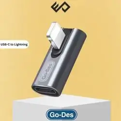 Go-Des USB-C to Lightning 90 degree Adapter