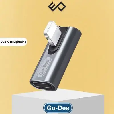 Go-Des USB-C to Lightning 90 degree Adapter