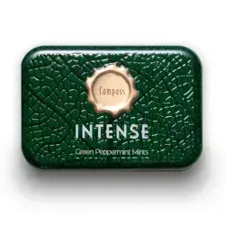 Compass Intense Green Peppermint Mints Sugar Free 50 Pcs