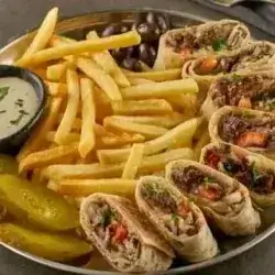 Arabic Beef Shawarma Saj Meal