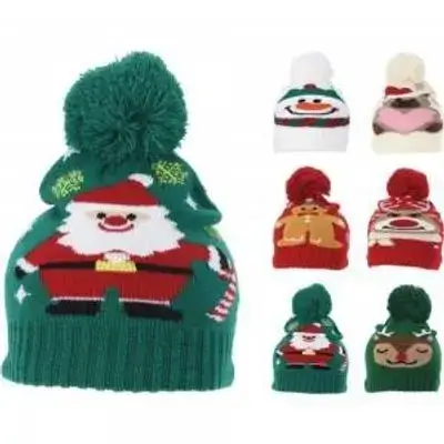 Koopman Hat Xmas Kids 6Ass Designs